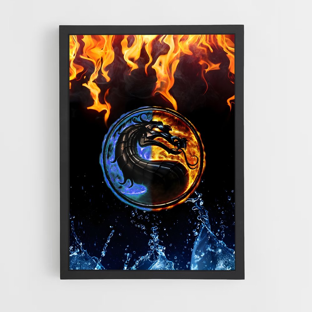Poster Combat Élémentaire – affiche Mortal kombat (vue 2)